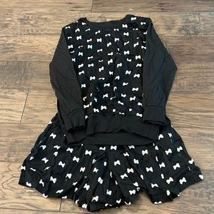 Kate Spade bow 2 piece pajama set